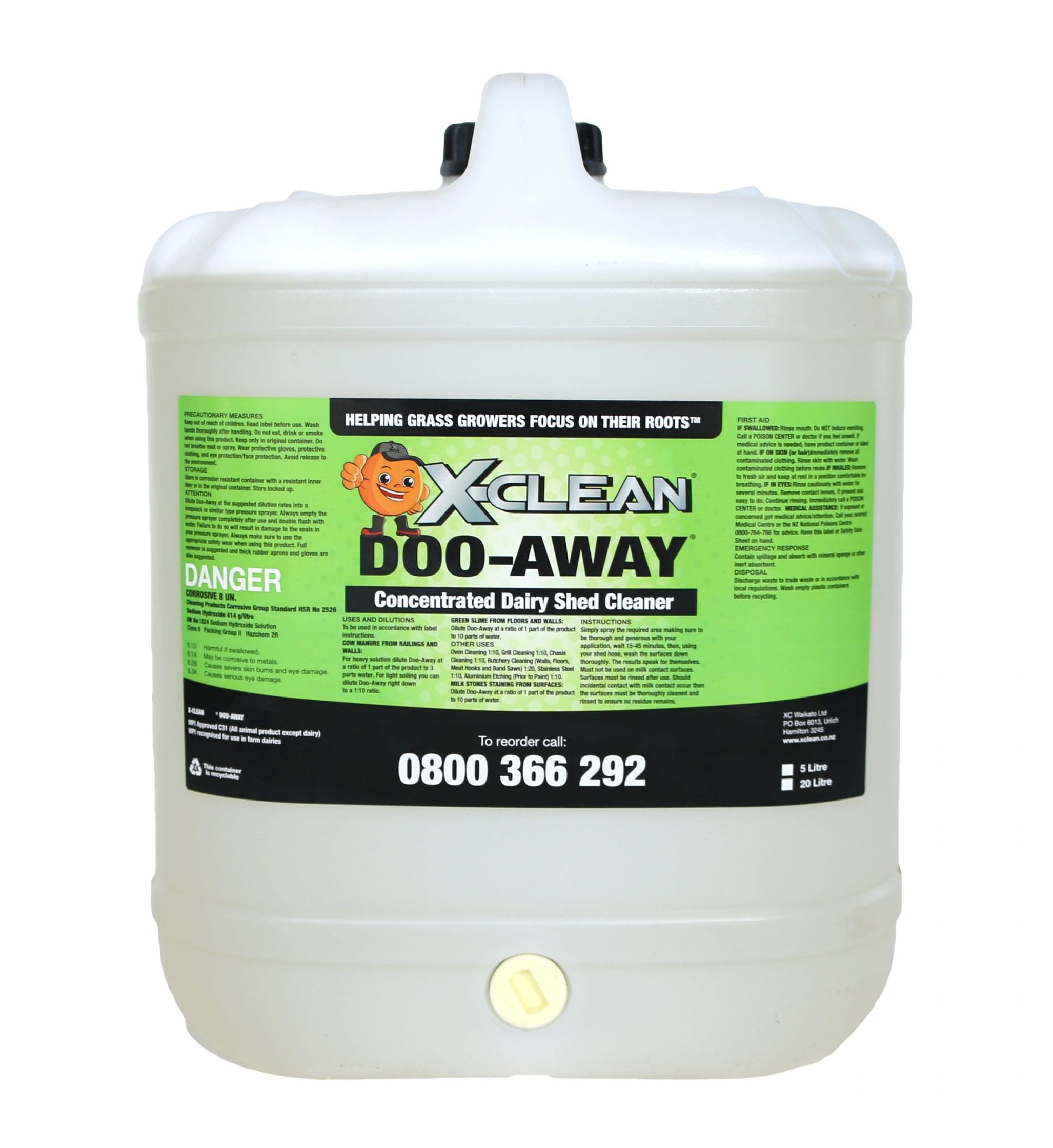 X-Clean Doo Away 20 Litre Size
